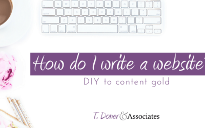 How do I write a website? DIY to Content Gold